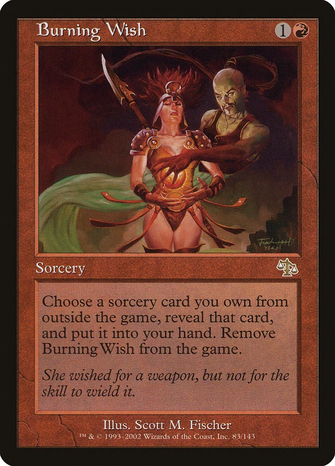 Burning Wish (JUD 83) Moderately Played - MTG single - Image 1 of 1