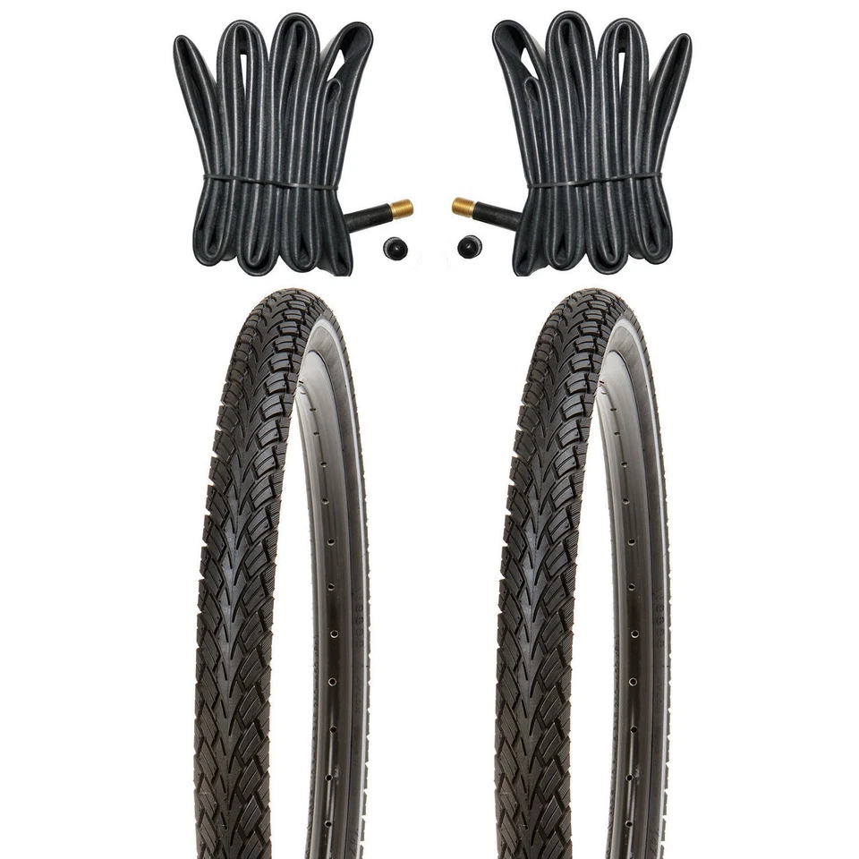 2x Fahrradreifen Pannensicherer 26x1.95 50-559 K-Protect Reflex 2x Schlauch AV - Bild 1 von 3