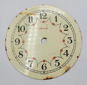 Hermle Germany Porcelain Dial Clock Part Distressed Rustic Decorating - Picture 1 of 12