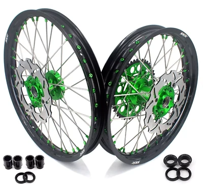 Juego de llantas de moto de cross KKE 21/19"" MX para discos KAWASAKI KX125 KX250 1993-2002 Foto 1 de 4