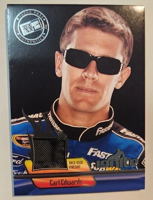 2012 Carl Edwards Press Pass Ignite Materials Card - Image 1 of 2