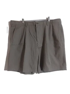 Haggar Classic Khaki 100% Cotton Pleated Shorts Size 44 - NEW - Picture 1 of 12