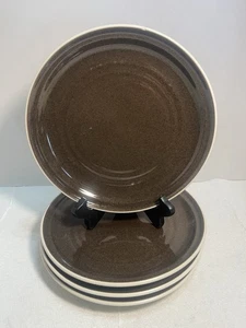 4 Piatti da Pranzo Noritake Colorvara Cioccolato 8 Pollici. 2233 - Foto 1 di 7