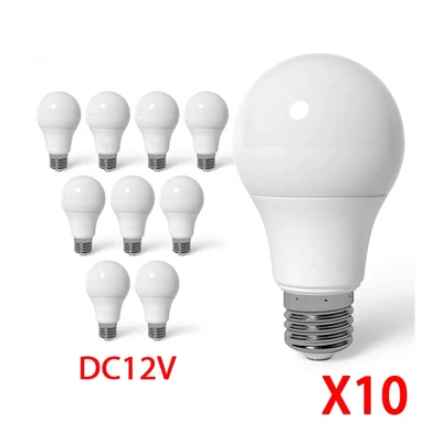 10Pcs E27 LED Bulb Lights DC 12V Lampada Luz E27 Lamp 3W 6W 9W 12W 15W 18W Spot  - Image 1 of 4
