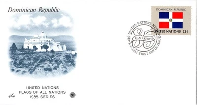 Vintage FDC United Nations NYC Postmark Scott #461 Flag Of Dominican Republic - Image 1 of 4