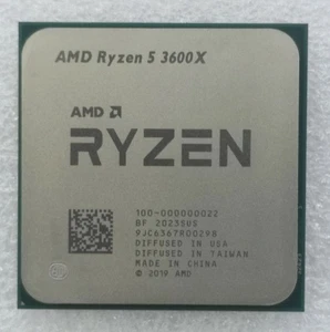 AMD Ryzen 5 3600X AM4 CPU Processor r5 3600X 3.8GHz 6C 12Thr 32M Desktop 32MB - Picture 1 of 2