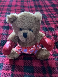 Valentines Boxing Bear Plush Toy - Picture 1 of 1