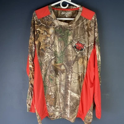 Arkansas State Red Wolves Men’s XL Realtree Long Sleeve Shirt Camo Red - Image 1 of 4