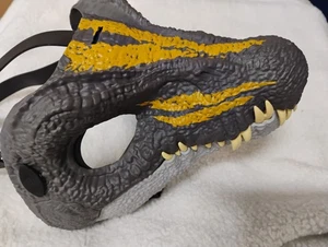 Maschera dinosauro Jurassic World Rebirth Spinosaurus, gioco di ruolo head wear ruggisce - Foto 1 di 4