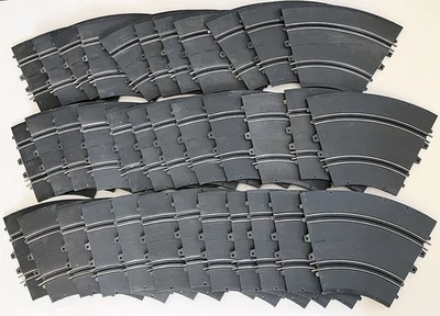 35 Vintage 1964 ELDON 1/32 Curved Slot Car Track 0905-30 1127 1128 1335 - Image 1 of 4