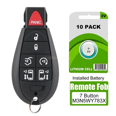 10 For 2008 2009 2010 2011-2016 Chrysler Town & Country remote key fob IYZ-C01C - Image 1 of 4