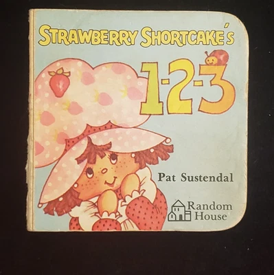 Vintage 1981 Strawberry Shortcake's 1, 2, 3 Chunky Board Book Foto 1 de 4