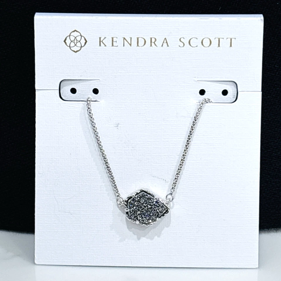 Collar Kendra Scott Tess Drusy Tono Plata NUEVO Foto 1 de 4