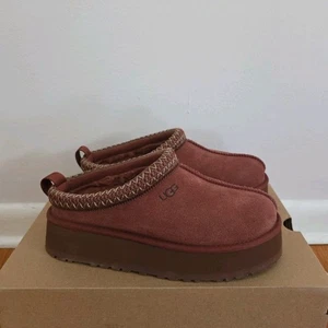 Zapatillas de mula UGG para mujer Tazz con plataforma sin cordones talla US 7 jaspe rojo - Imagen 1 de 8