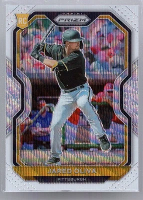 * 2021 Panini Prizm - White Wave Prizms #34 - JARED OLIVA - Image 1 of 2