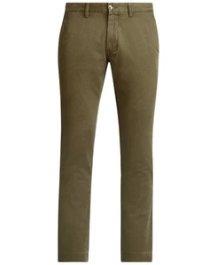 Polo Ralph Lauren Chino Hose Herren 38 34 Stretch Slim Fit Grün mit Navy Pony Neu mit Etikett - Bild 1 von 12