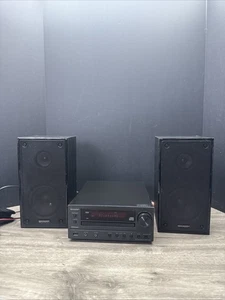 Sharp XL-HF102B 22W Hi-Fi Component System CD Player w/ Speakers No Remote Works - Picture 1 of 11