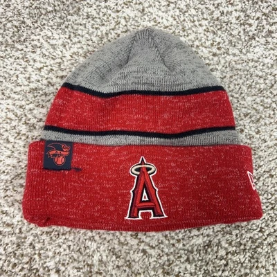 Los Angeles Angels Hat Beanie Mens One Size MLB Baseball Cuffed Knit New Era - Image 1 of 4
