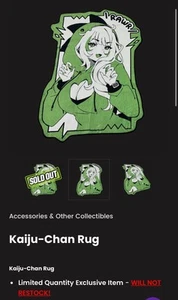 GamerSupps GG Waifu Cups: Kaiju-Chan Dinosaur Rug SHIPS NOW! - Picture 1 of 2