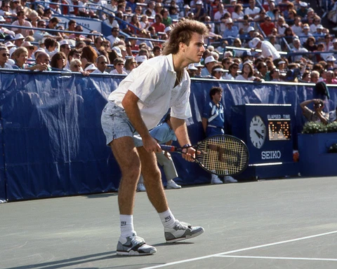 1988 Tennis Pro ANDRE AGASSI Glossy 8x10 Photo Print Poster Cover