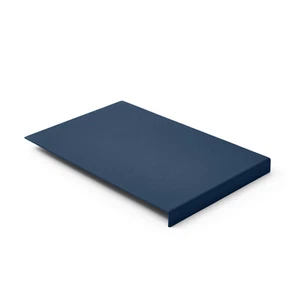Tapis de Souris Cuir Véritable Bleu - Avec Rebord et Fond Antidérapant - Photo 1/5