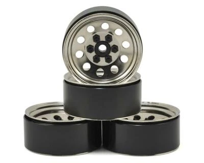 RC4WD Pro10 1.9" Steel Stamped Beadlock Wheel (Silver) (4) [RC4ZW0073] - Image 1 of 4