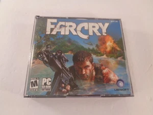 Far Cry 2004 videojuego PC estuche joya 5 discos manual disparador maduro - Imagen 1 de 9