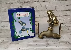 FROG Faucet Garden Hose Spigot Hand Crafted USA Bronze/Brass NEW - Picture 1 of 2