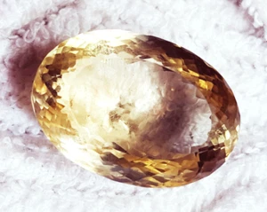 100% Natural Citrine 45.05 Ct Oval Shape Loose Gemstone Certified - Picture 1 of 6