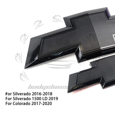 Gloss Black Bowtie Emblem Front Rear Badge 2015-2020 for Tahoe Suburban 84722859 - Изображение 1 из 3