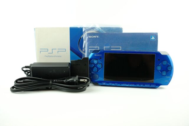 SONY Playstation Portable PSP-3000 Vibrant Blue Console Box set tested –  Hakushin Retro Game shop