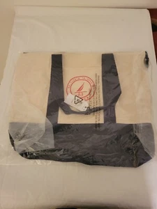 Bolso de mano nautica jumbo con cremallera ¡Nuevo con etiquetas! y alambique en plástico - Imagen 1 de 4