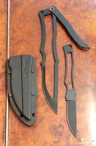 ISRAEL DUSTAR NEGEV NECK 2 IN 1 KNIFE SHARPENED D2 STEEL SHEATH COMBAT IDF ZAHAL - Picture 1 of 10
