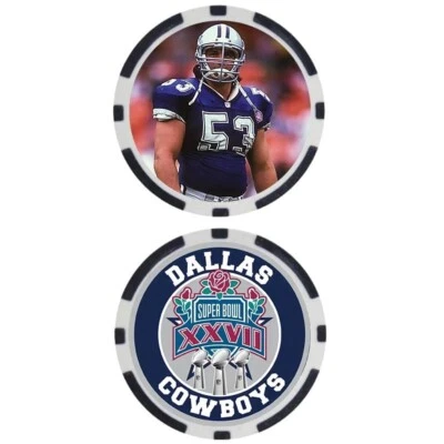 MARK STEPNOSKI - COWBOYS SUPER BOWL XXVII - POKER CHIP - Image 1 of 2