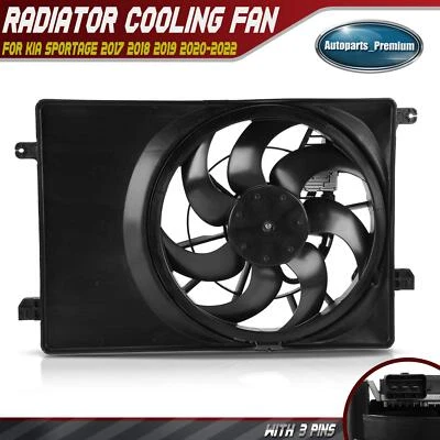 Radiator Fan Assembly for Kia Sportage 2017 2018 2019 2020 2021 2022 L4 2.4L AWD - Image 1 of 4