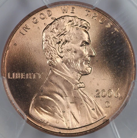 2006-D PCGS MS67RD Lincoln Cent, Regular Strike 46909712 Cover