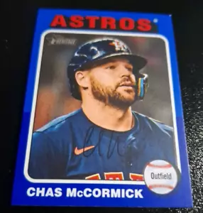 2024 TOPPS HERITAGE HIGH NUMBERS DARK BLUE BORDER #541 CHAS MCCORMICK HOUSTON - Picture 1 of 2