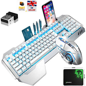Gaming Keyboard and Mouse Rechargeable Backlit Keyboard Mouse 3800mAh Battery US