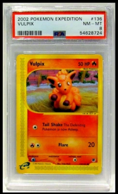 Pokemon Expedition VULPIX #75 PSA 8 - Image 1 of 2