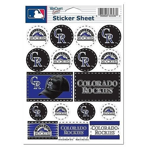 Colorado Rockies Vinyl Die-Cut Sticker Set / Decal Sheet *Free Shipping - Image 1 of 1
