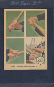1959 Fleer Ted Williams #071 Ted's Hitting Fundamentals #1 EX/MT *415 - Picture 1 of 1