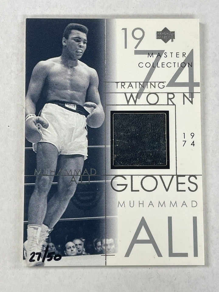 2000 UD Master Collection Ali-G4 Muhammad Ali Training Worn Glove Card #/50 READ - Image 1 of 4