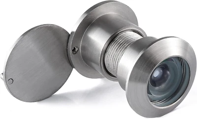 Earl Diamond - Mirilla visor de puerta de latón macizo, visor de puerta de 220 grados con Hea Foto 1 de 4