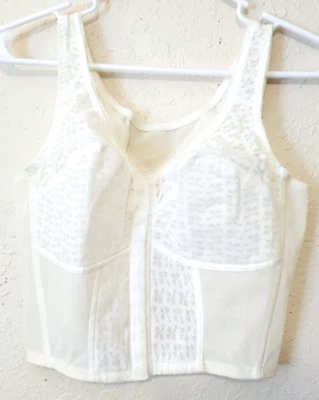 38C Vintage Bestform Wireless Front Close Posture Back Longline Bullet Bra 8300 - Image 1 of 4