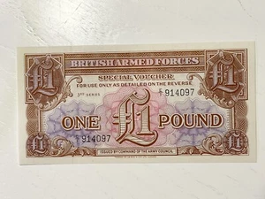 1956 BRITISH ARMY SPECIAL COUPON 1 POUND P-M29 UNC - Bild 1 von 2