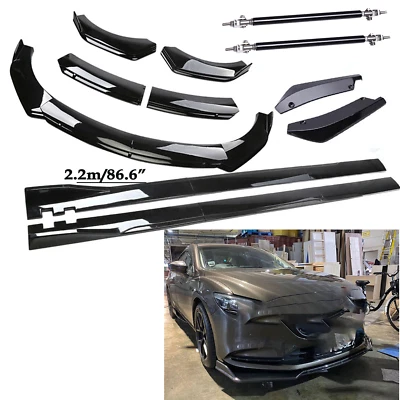 For Mazda 6 Front Bumper Spoiler Body Kit / Side Skirt/Strut Polyurethane G Foto 1 de 4