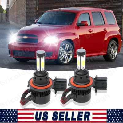 Kit de faros LED blancos 9008 para Chevy HHR 2006-2011 - 2X 6000K bombillas altas/bajas Foto 1 de 4