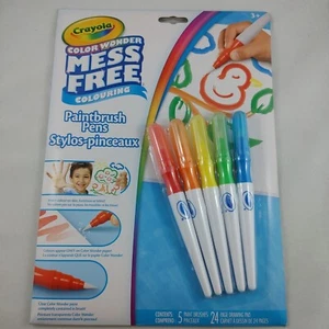 Crayola Color Wonder Mess Free Coloring 5 Paintbrush Pens 24 Page Set New B68 - Picture 1 of 3