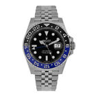 Rolex Gmt-master Ii Watch 40mm Black No Markers Dial Stainless Steel 126710blnr