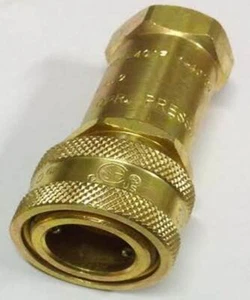 QC38F: 3/8" FEMALE BRASS COUPLING DISCONNECT FOR PROPANE / NATURAL GAS - Picture 1 of 3